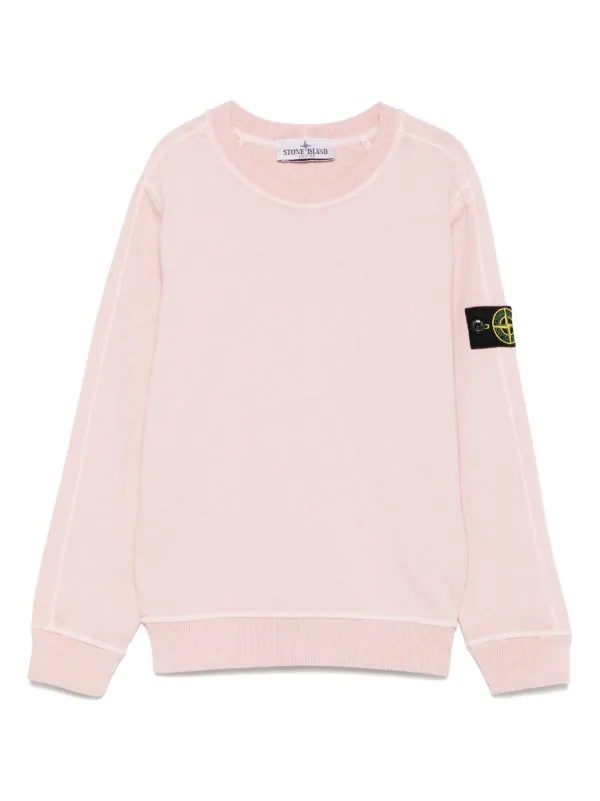 Stone Island Junior コンパスバッジ スウェットシャツ | ピンク Stone Island Junior コンパスバッジ スウェットシャツ | ピンク