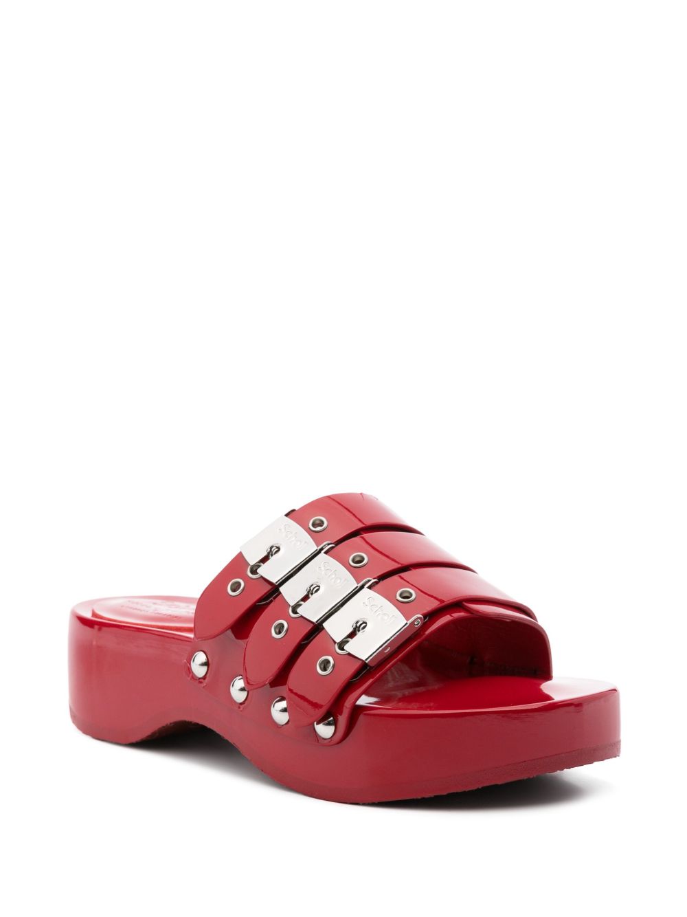 Philosophy Di Lorenzo Serafini x Scholl lakleren sandalen - Rood