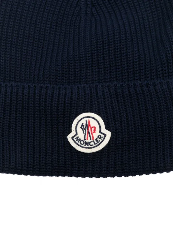 Moncler Tricot Beanie | Blue | FARFETCH