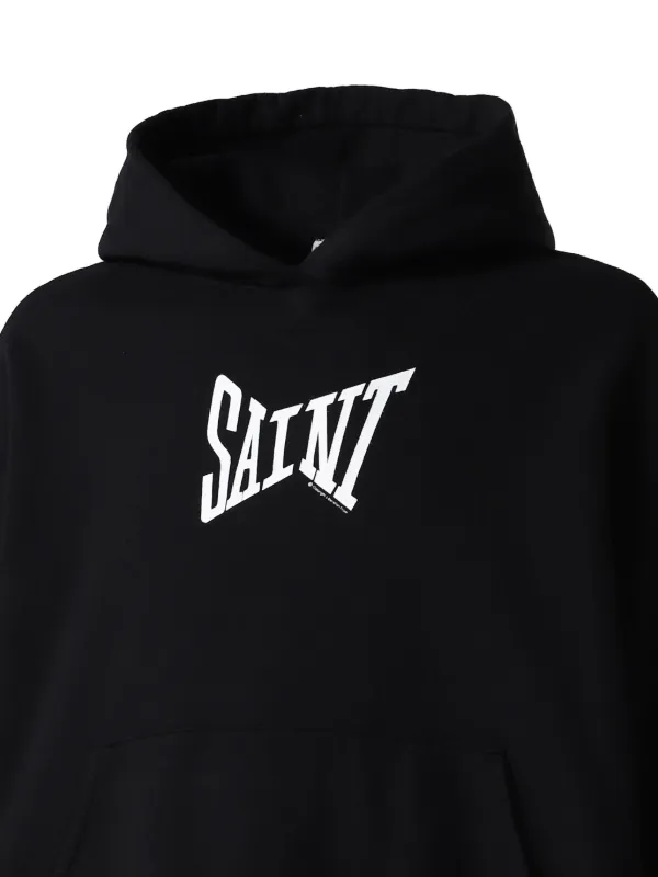 SAINT MXXXXXX logo-print Hoodie | Black | FARFETCH