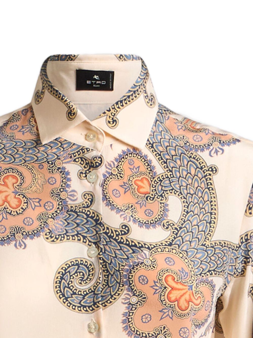 ETRO Year of Snake silk shirt - Beige