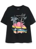 RHUDE beach-print T-shirt - Black