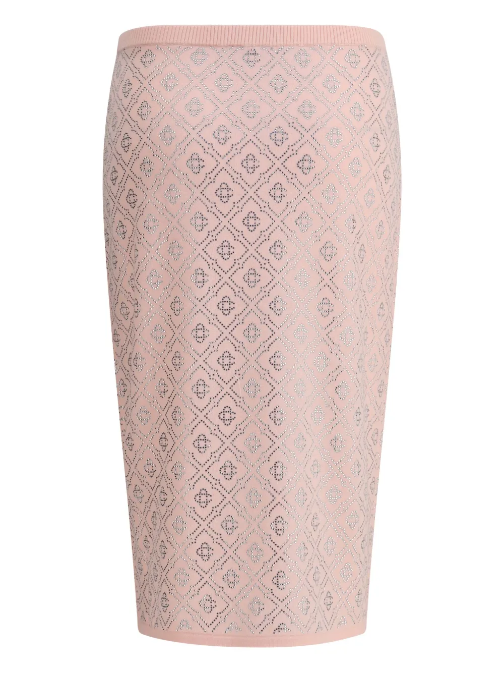 Casablanca logo-print midi skirt - Roze