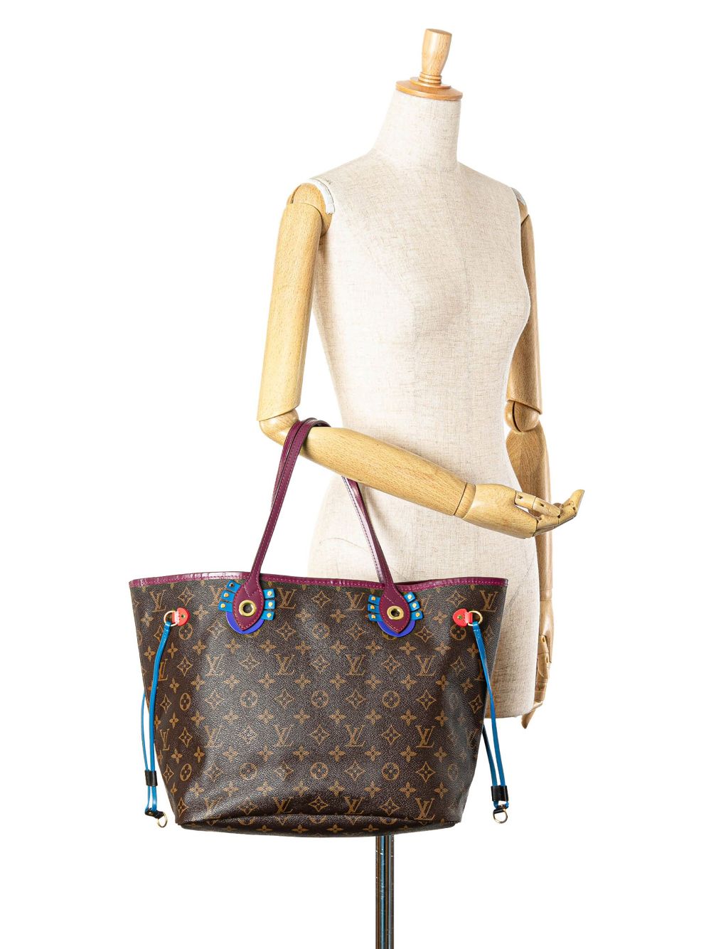 Louis Vuitton Pre-Owned 2015 Monogram Totem Neo Neverfull MM tote bag - BROWN