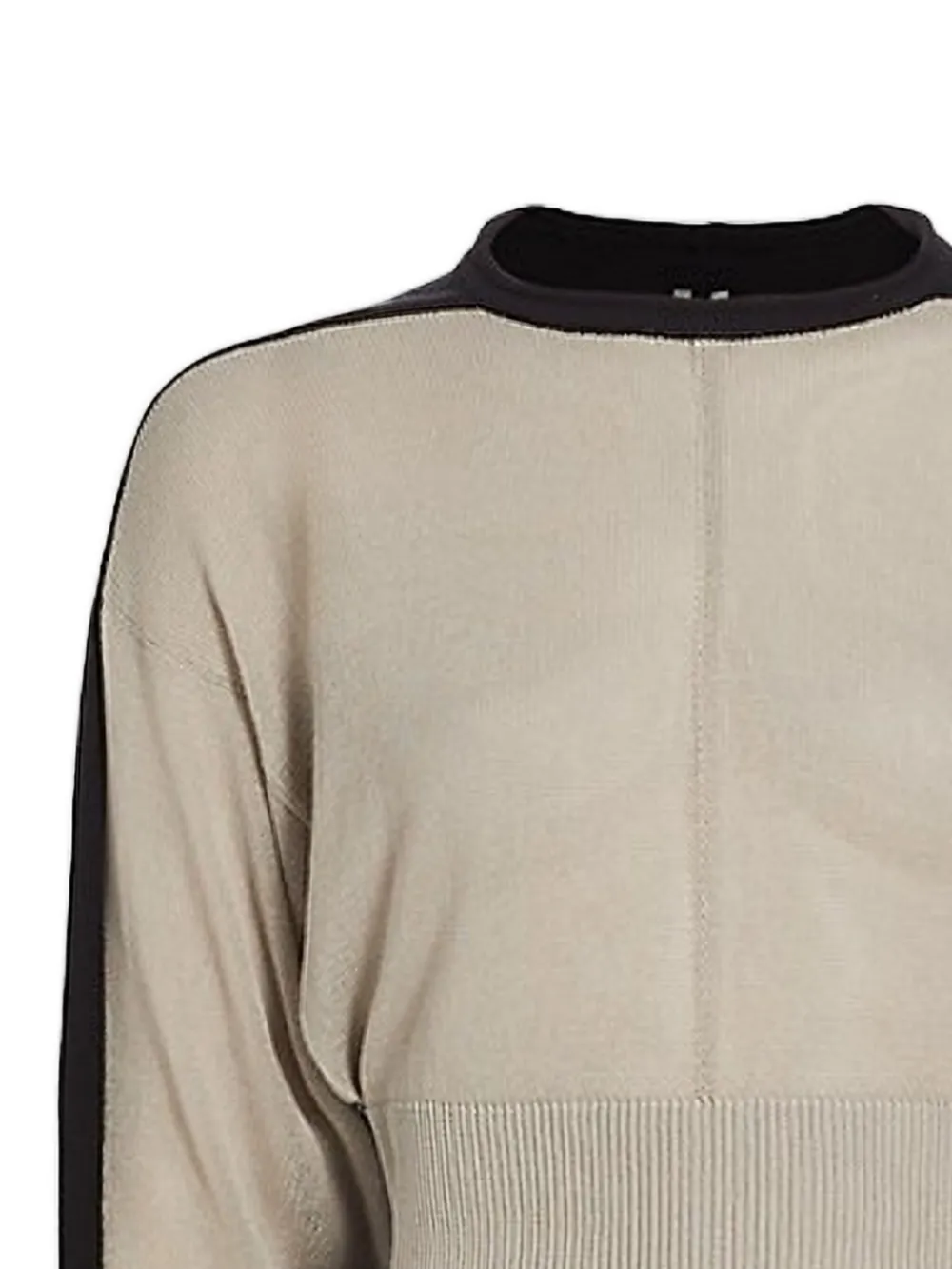 Rick Owens Cropped trui met vlakken Beige
