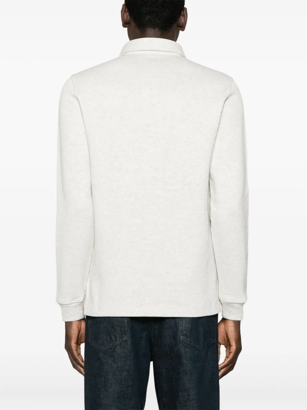 TOM FORD Gebreid poloshirt Grijs