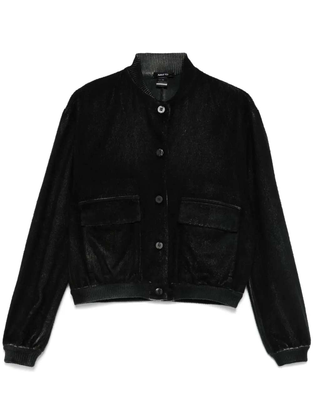 cropped cashmere bomber