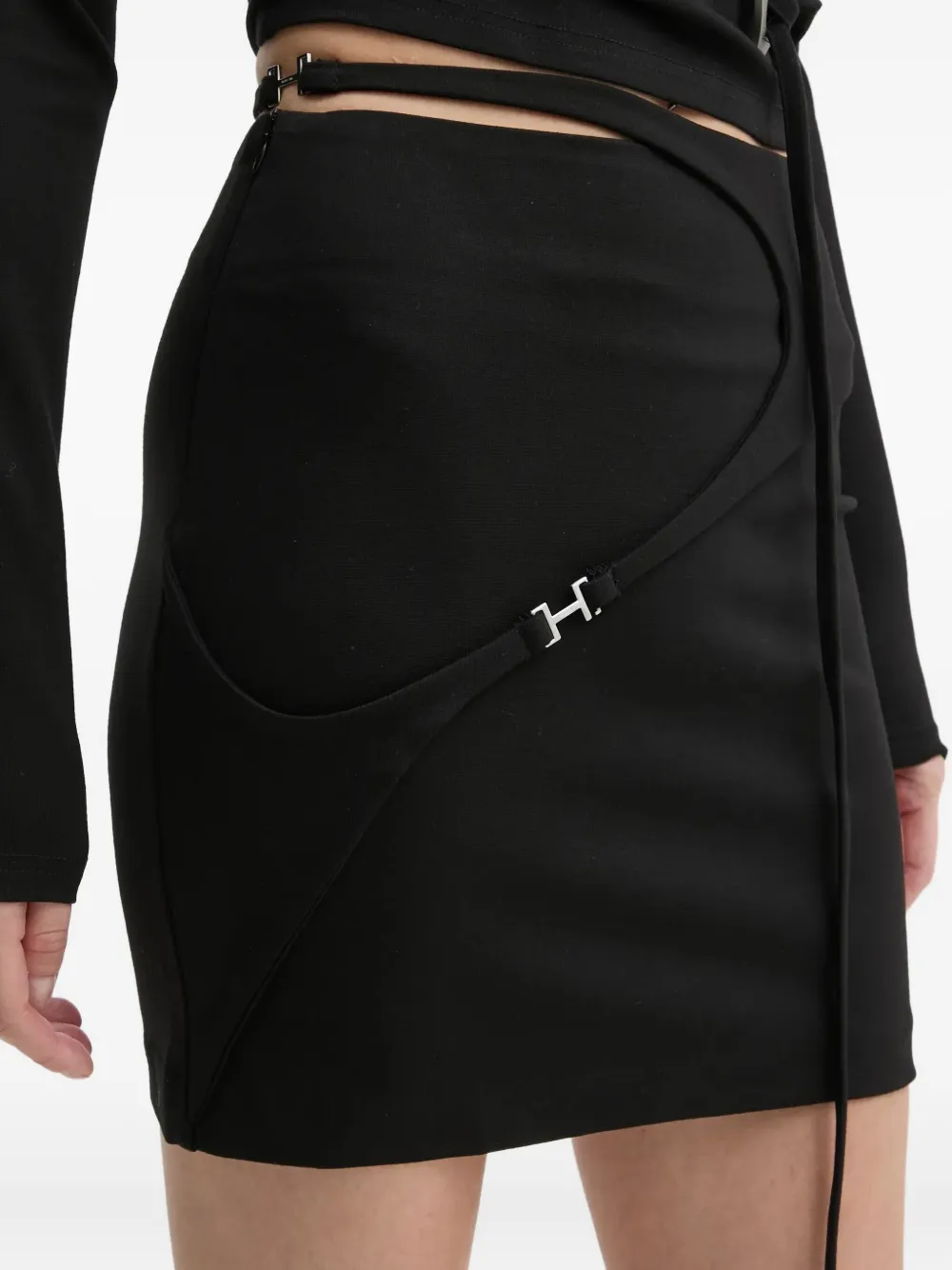 HELIOT EMIL Mini-rok met ritssluiting - Zwart