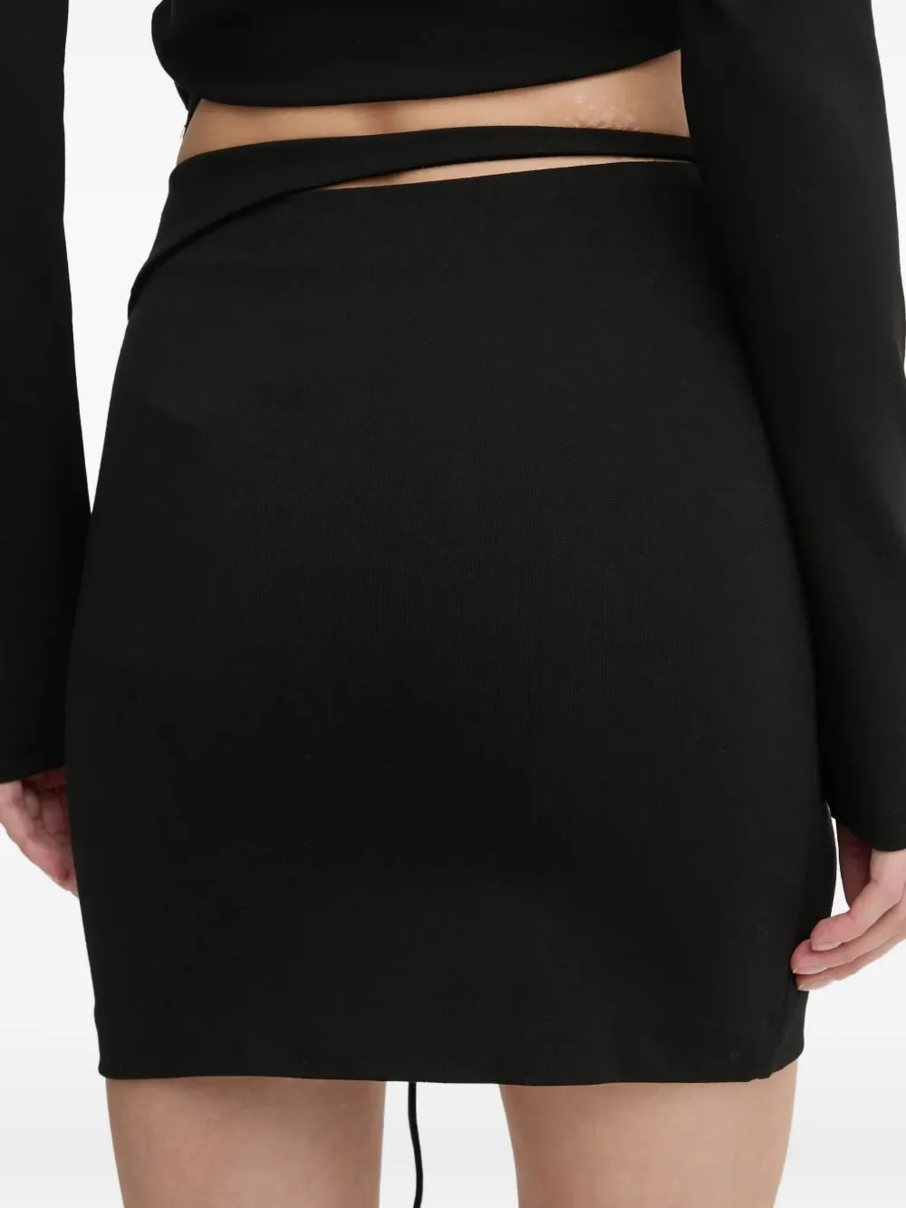 Heliot Emil Zip-fastening Mini Skirt In Black