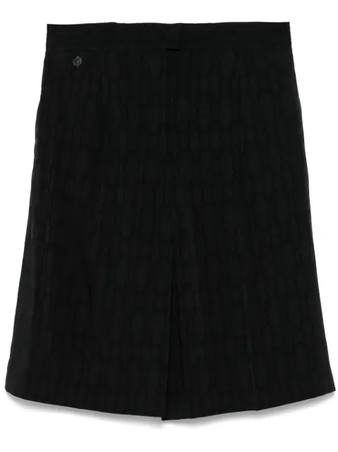 Agnona shorts con motivo en jacquard