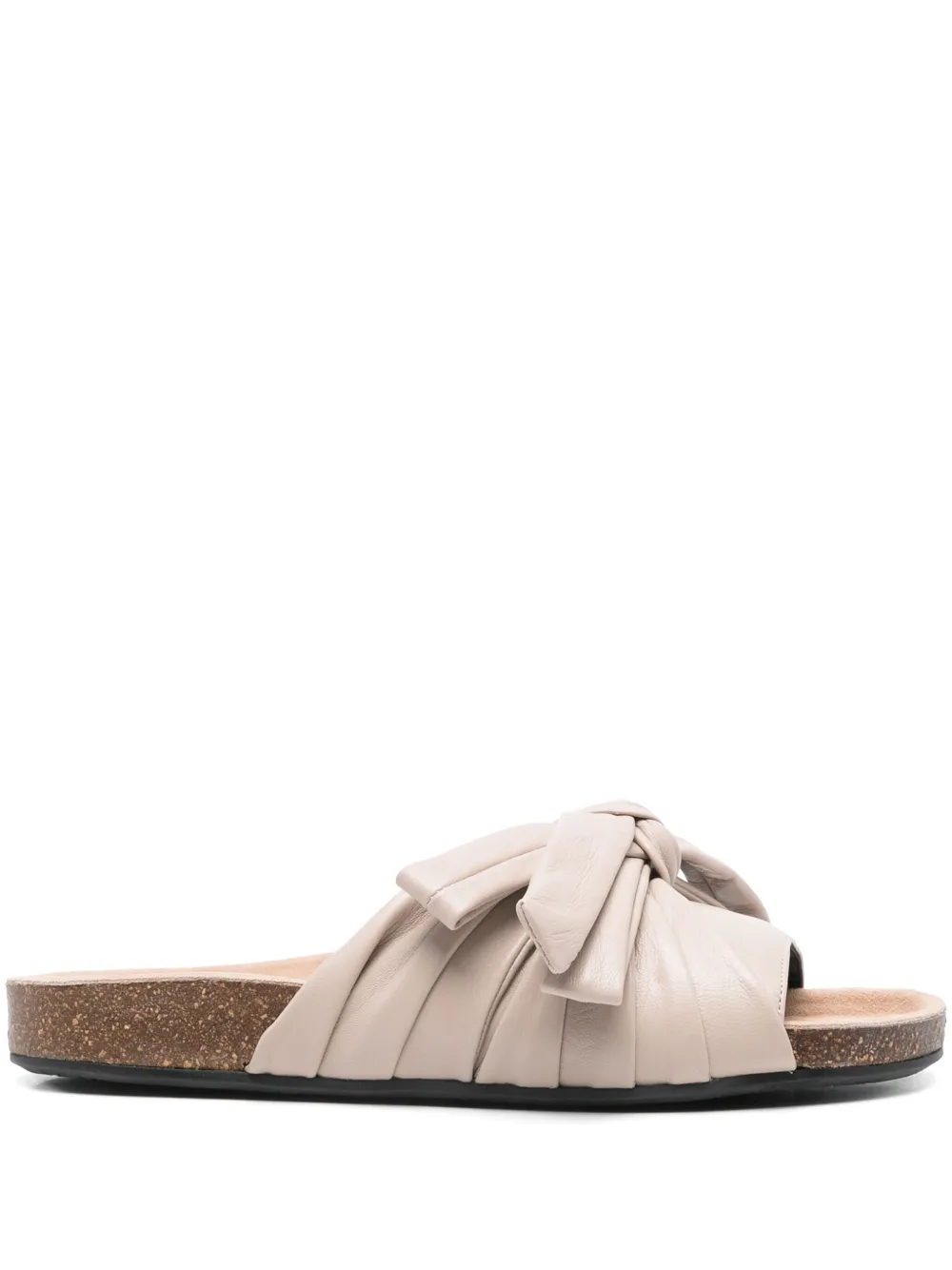 JW Anderson bow flat slides Neutrals