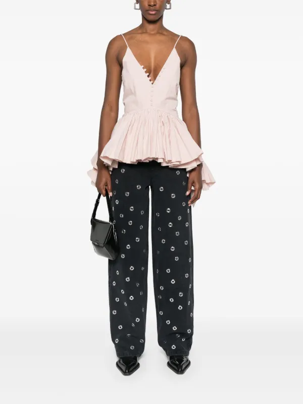 ROTATE BIRGER CHRISTENSEN high-rise Jeans | Grey | FARFETCH