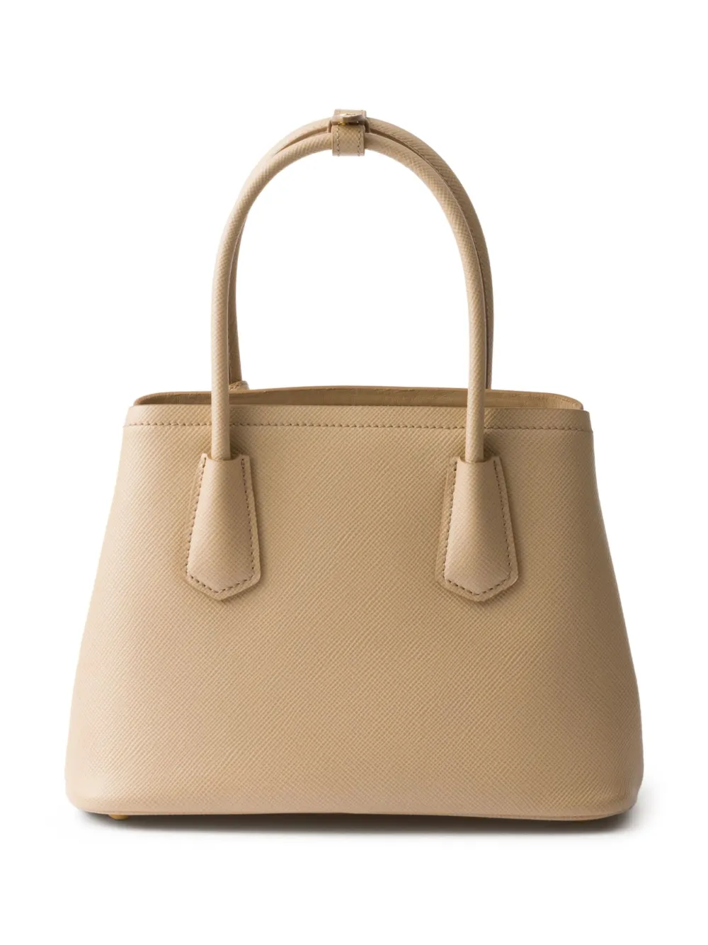 Prada Double Saffiano kleine shopper - Beige