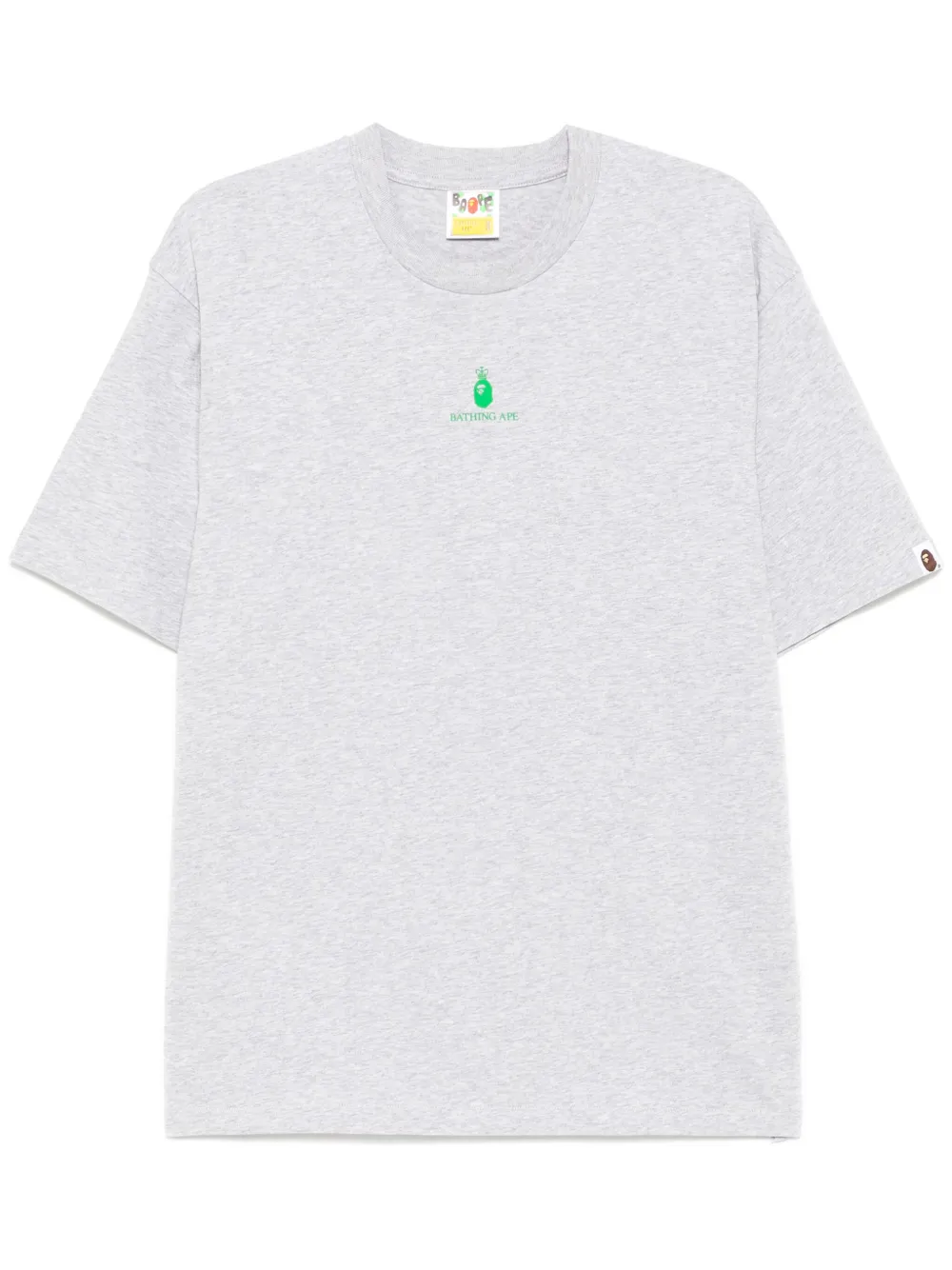 A BATHING APE T-shirt met logoprint Grijs