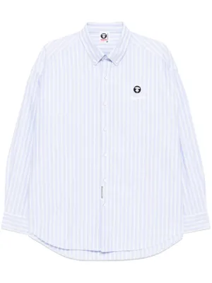 AAPE BY *A BATHING APE® ストライプ シャツ | ホワイト | FARFETCH JP