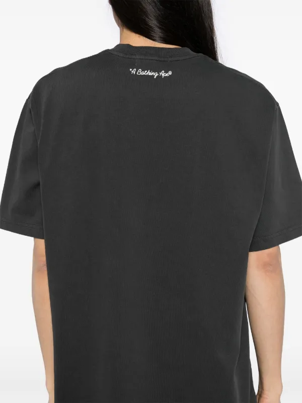 A BATHING APE Tシャツ ブラック XS A BATHING APE® ロゴ Tシャツ | ブラック | FARFETCH JP