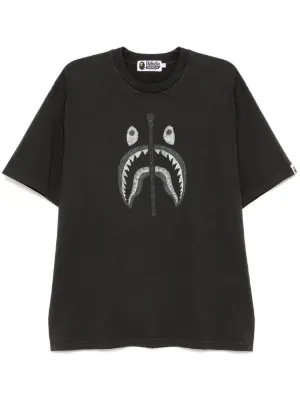 A BATHING APE® Graphic Print T-shirt | Grey | FARFETCH