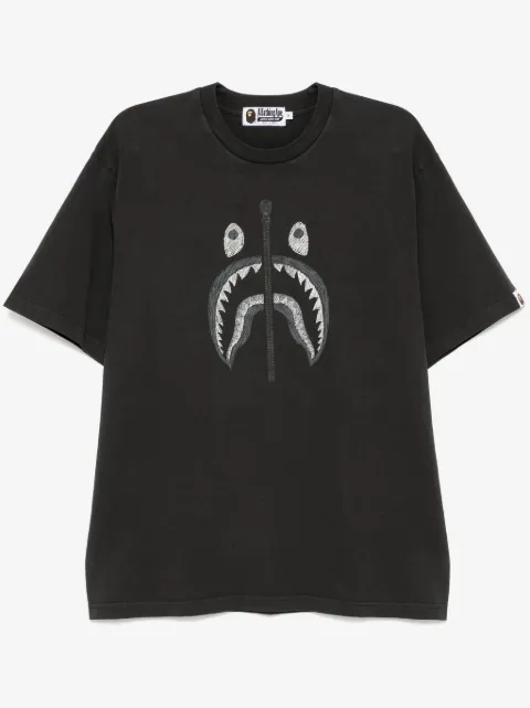 A BATHING APE® playera con logo estampado