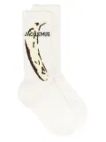 Jacquemus banana jacquard socks - White