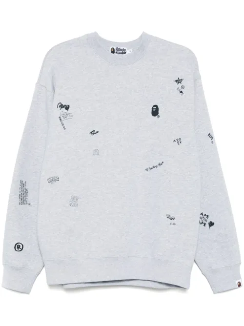 Sweat à logo entièrement imprimé - A BATHING APE® - Modalova