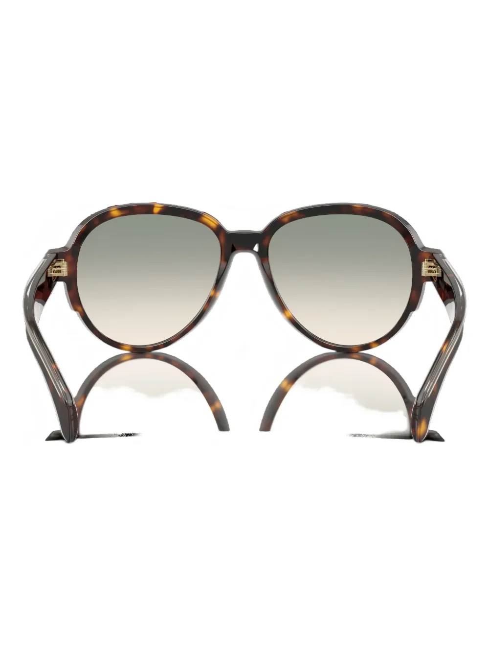 Moncler Eyewear Zonnebril met piloten montuur Bruin