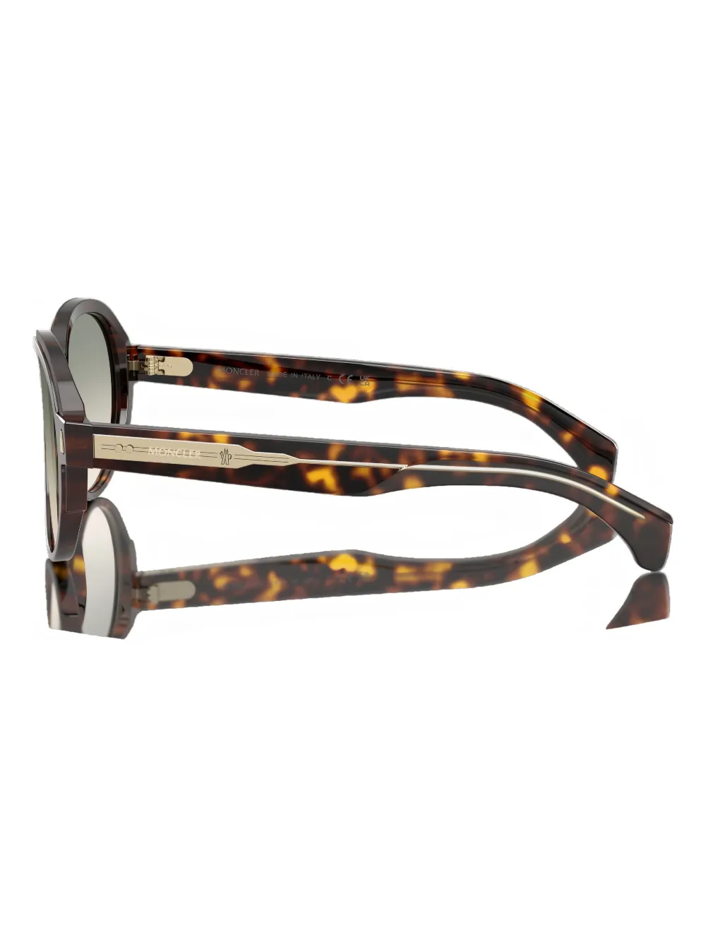 Moncler Eyewear Zonnebril met piloten montuur Bruin