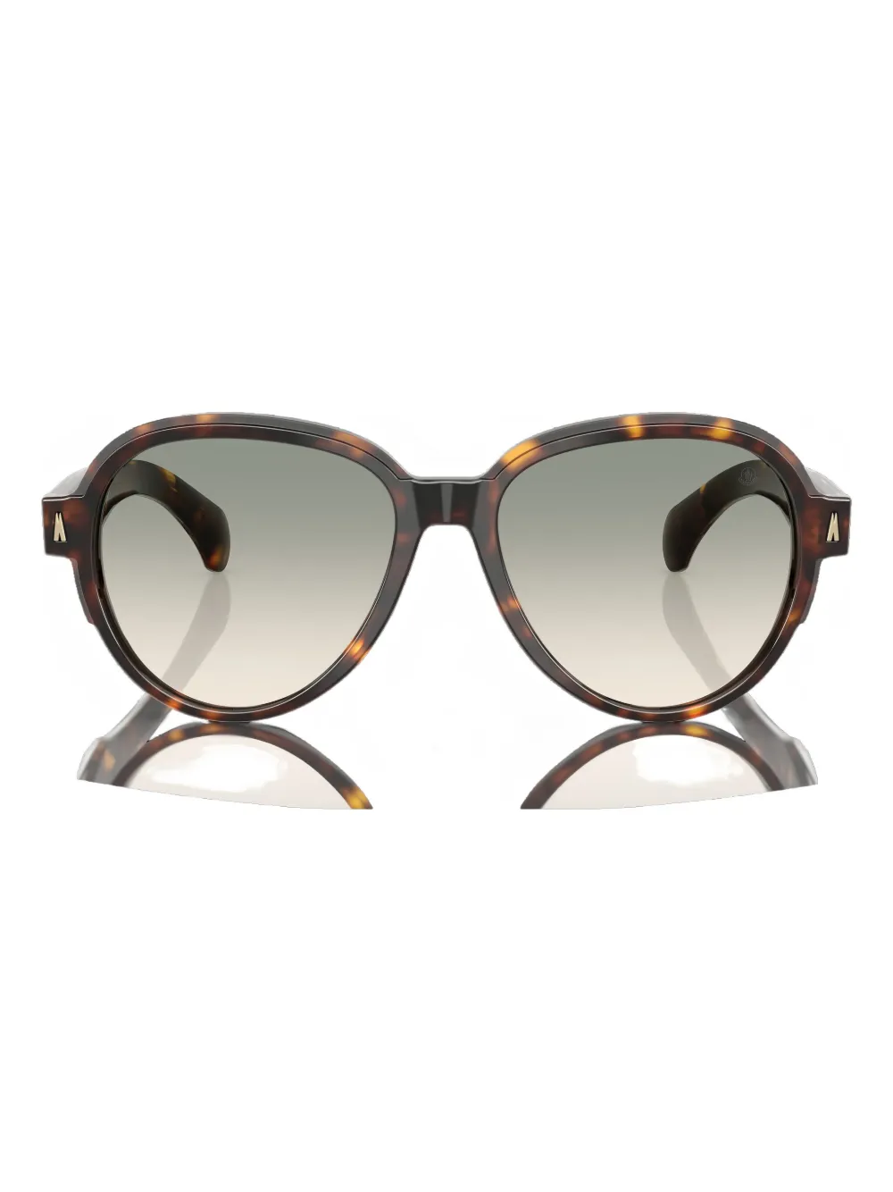 Moncler Eyewear Zonnebril met piloten montuur Bruin