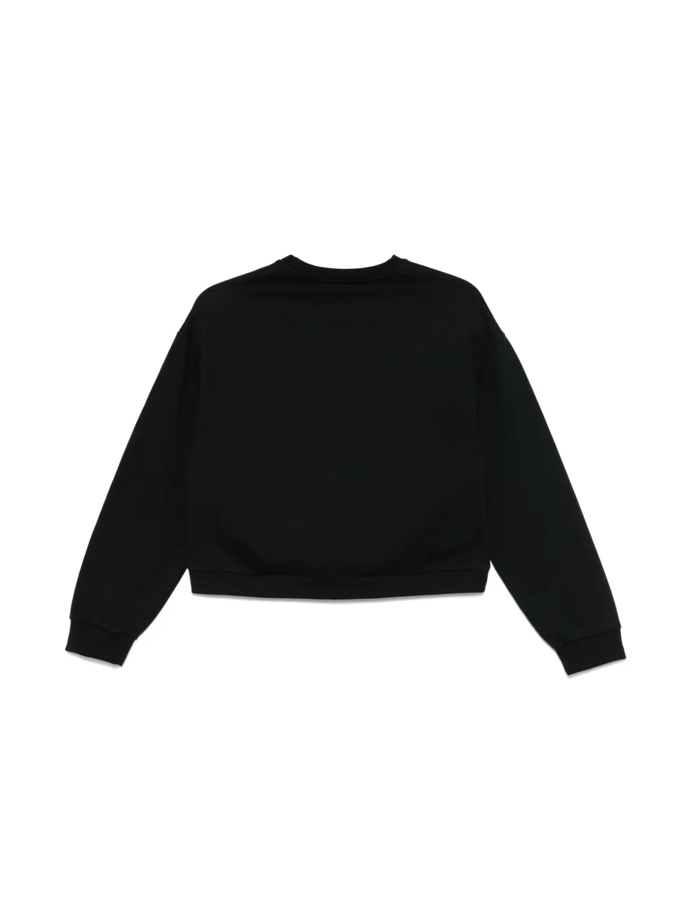 Elisabetta Franchi La Mia Bambina Sweater met geborduurd logo - Zwart