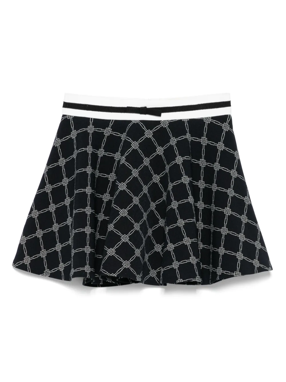 Elisabetta Franchi La Mia Bambina Rok met logoprint Zwart