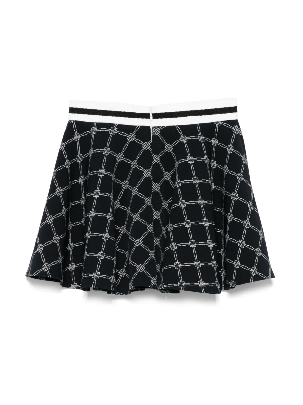 Elisabetta Franchi La Mia Bambina Rok met logoprint - Zwart