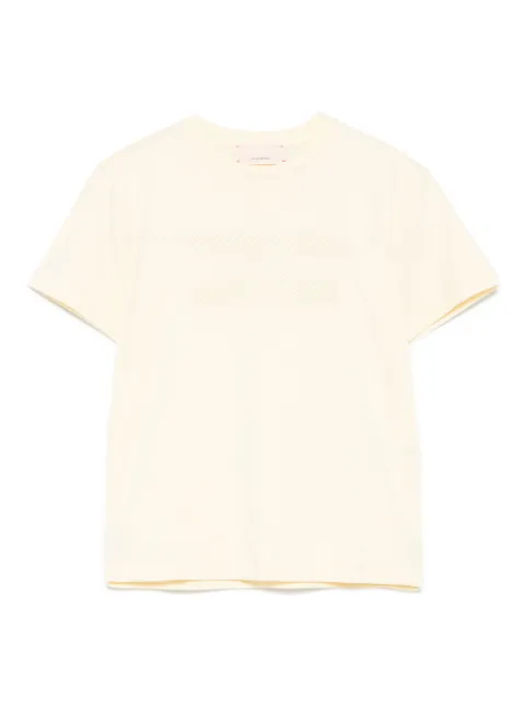 Elisabetta Franchi La Mia Bambina rhinestone-logo T-shirt