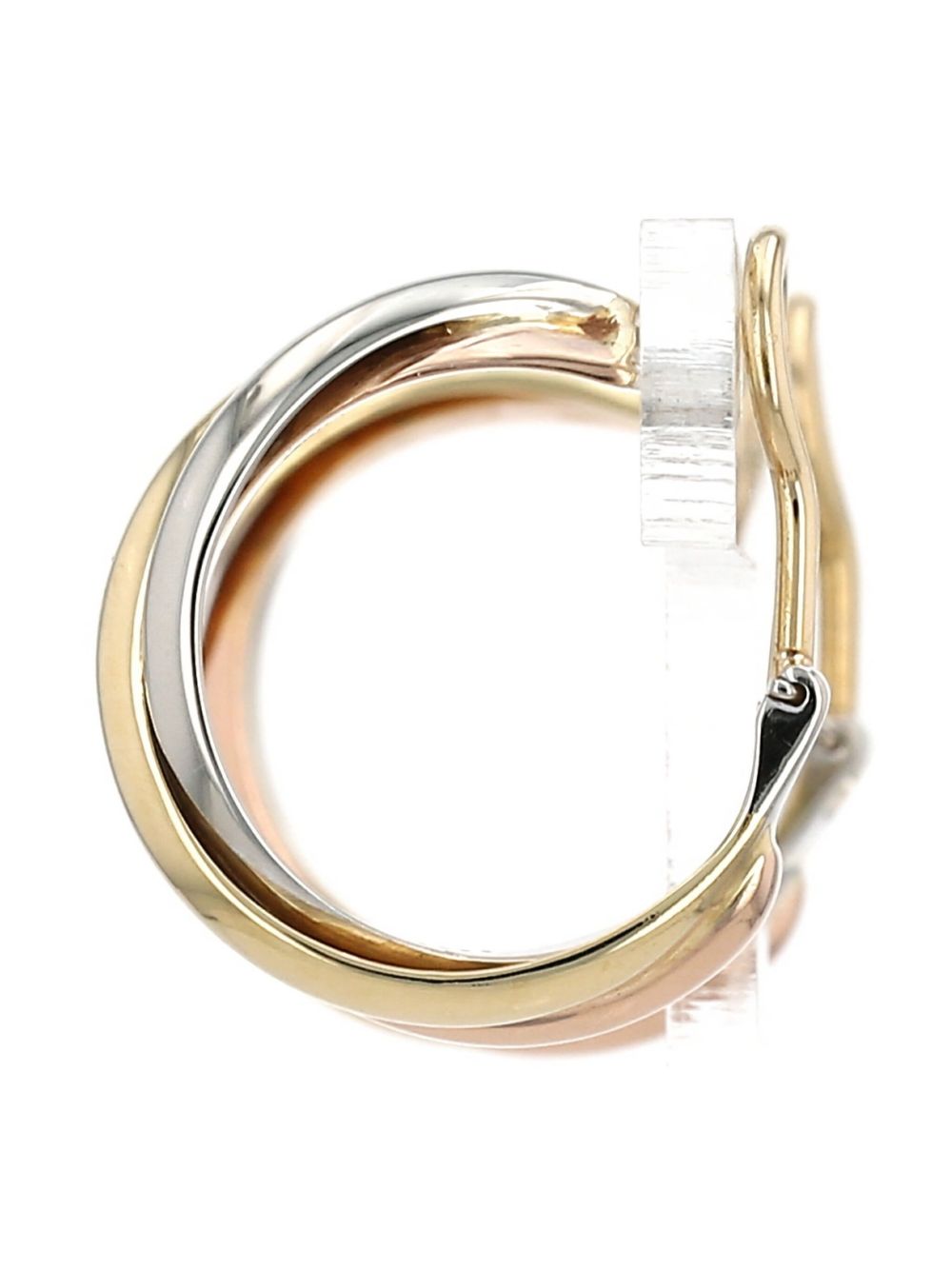 Image 2 of Cartier yellow gold hoop clip-on earrings