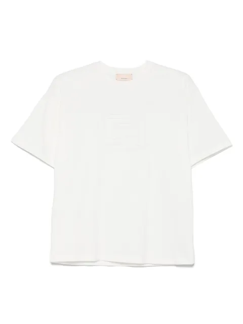 Elisabetta Franchi La Mia Bambina T-Shirt mit Logo-Prägung