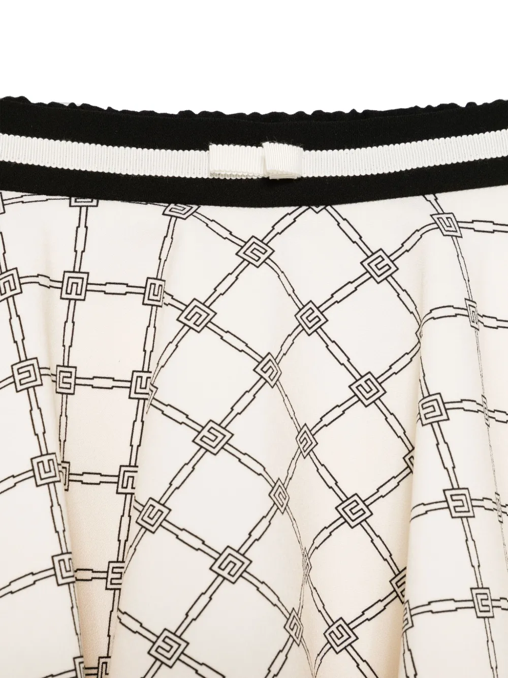 Elisabetta Franchi La Mia Bambina Rok met monogram-patroon Beige