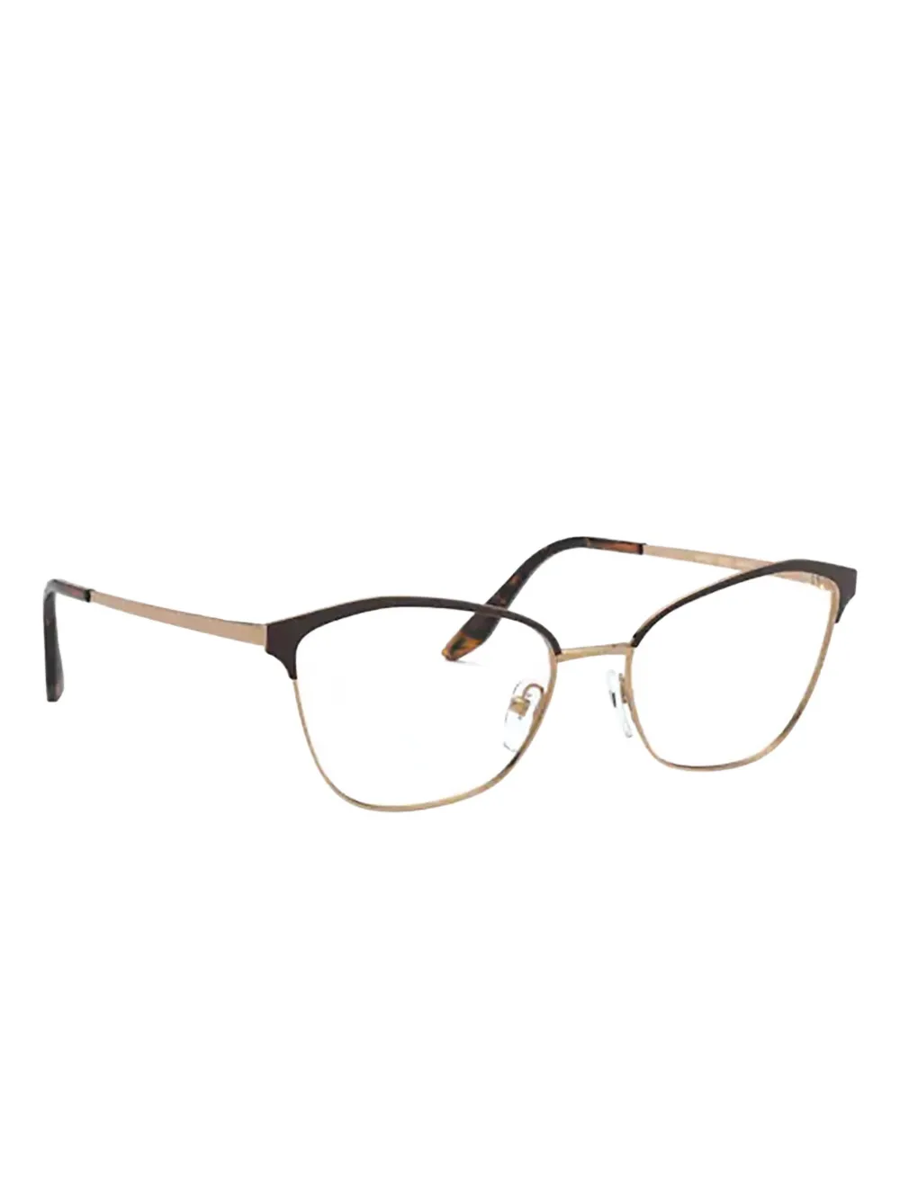 Prada Zonnebril met cat-eye montuur Goud