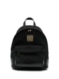 Balmain Kids logo-embroidered backpack - Black