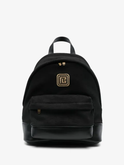 Balmain Kids logo-embroidered backpack