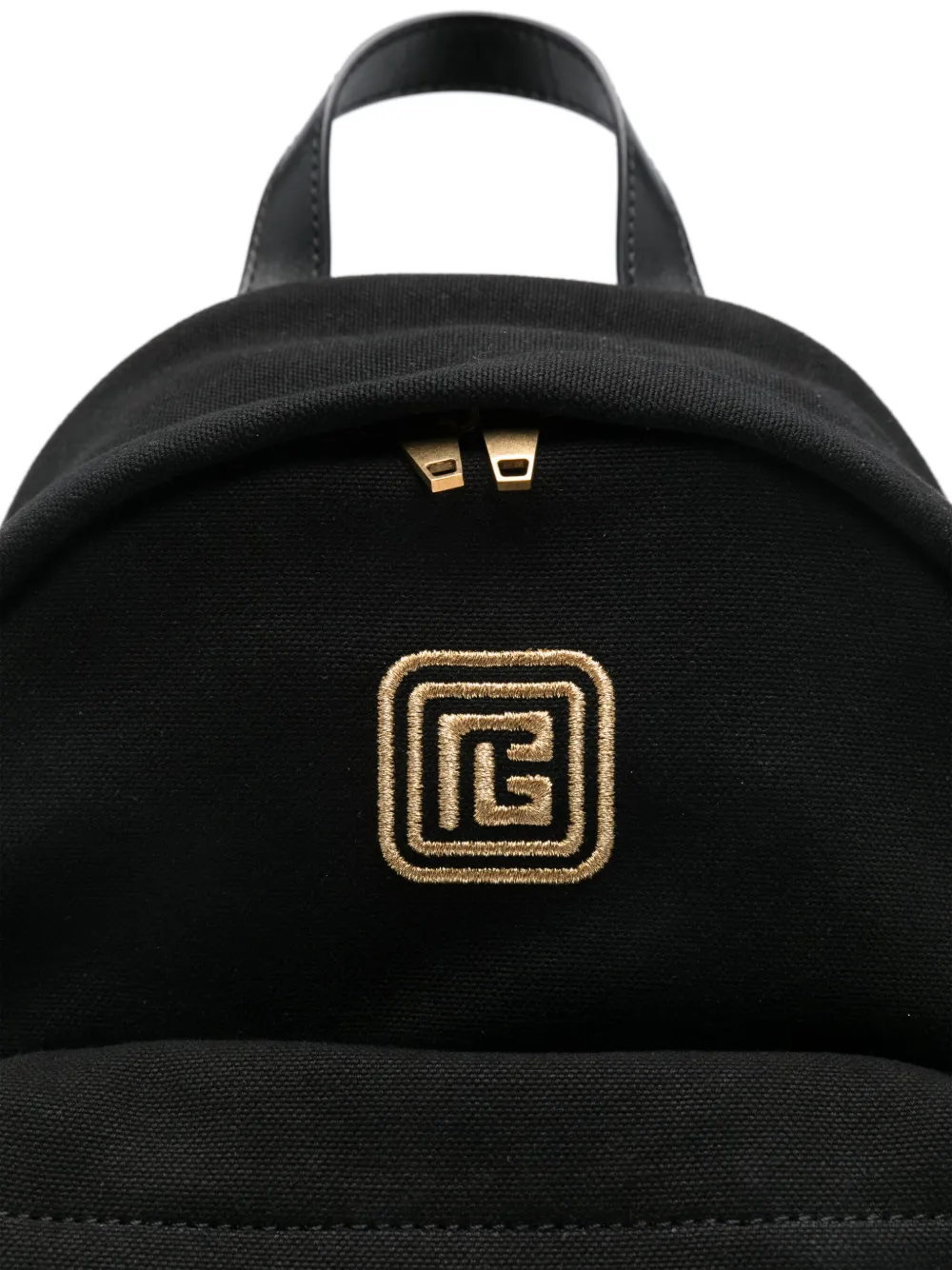 Balmain Kids Rugzak met geborduurd logo Zwart