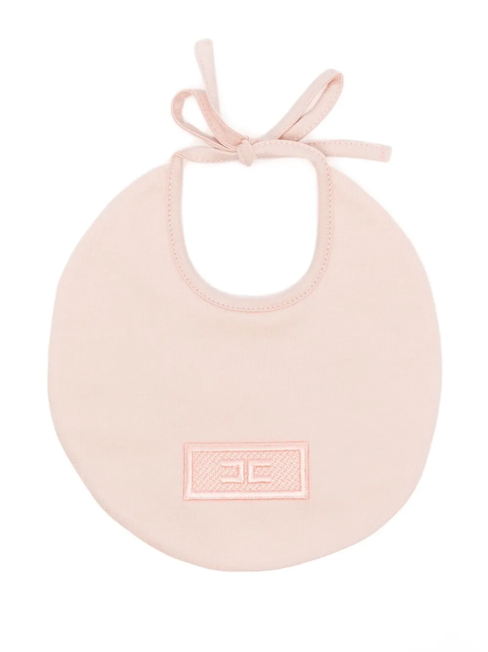 Elisabetta Franchi La Mia Bambina Slabbetje met geborduurd logo Roze