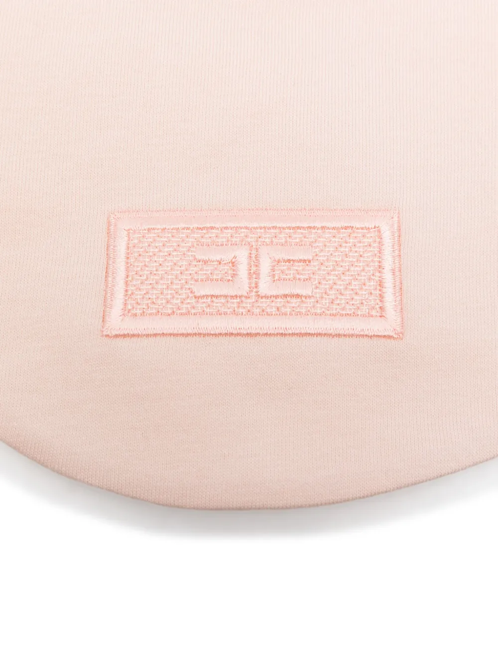 Elisabetta Franchi La Mia Bambina Slabbetje met geborduurd logo - Roze