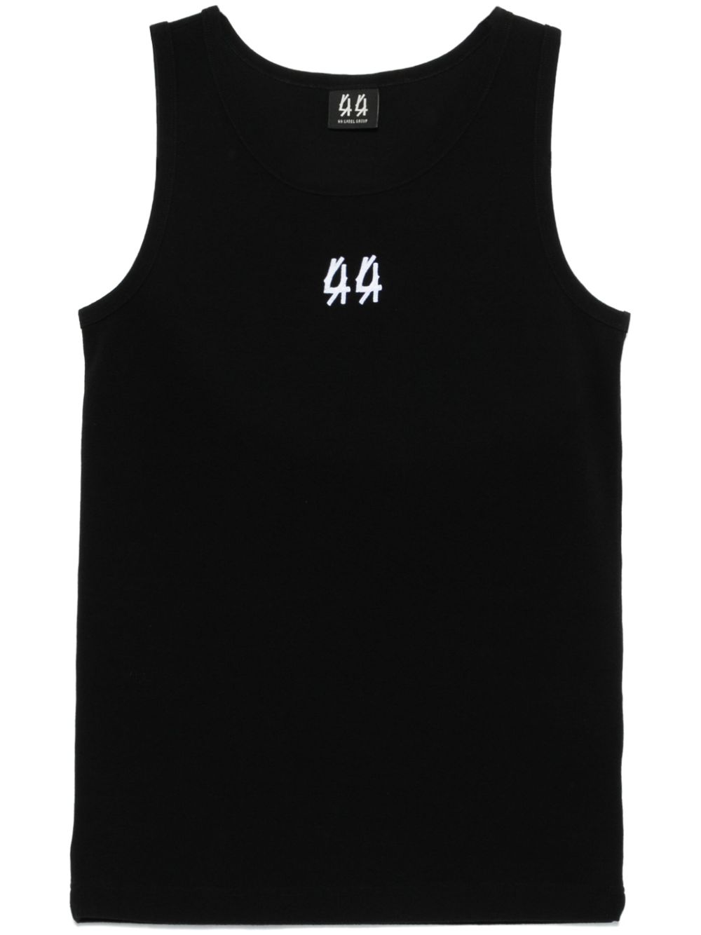 logo-embroidered tank top