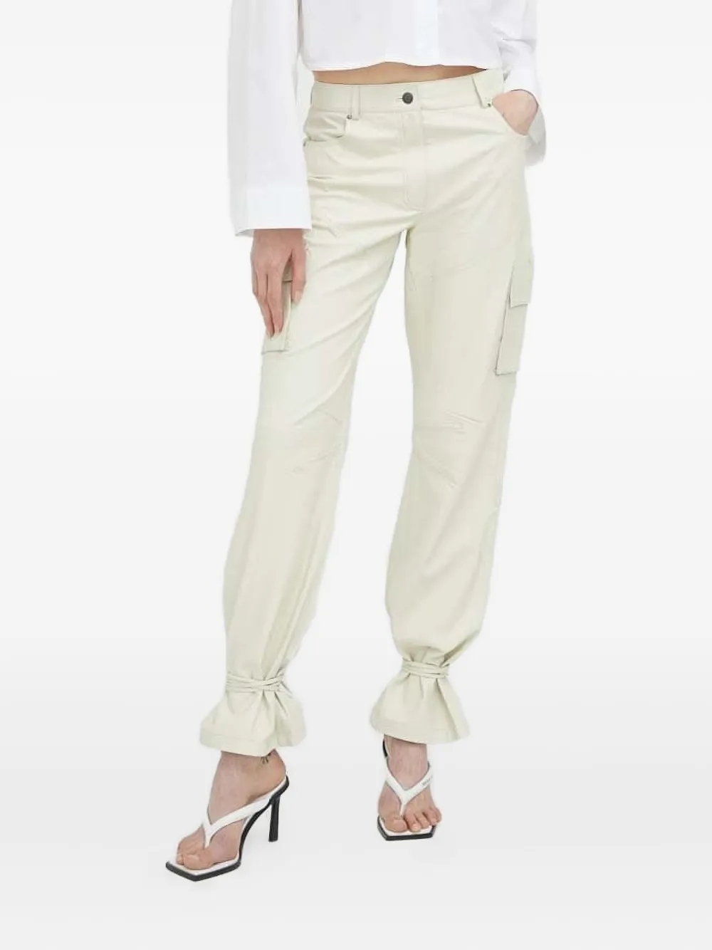 HERSKIND tie-leg cargo trousers - ニュートラル HERSKIND tie-leg cargo trousers - ニュートラル