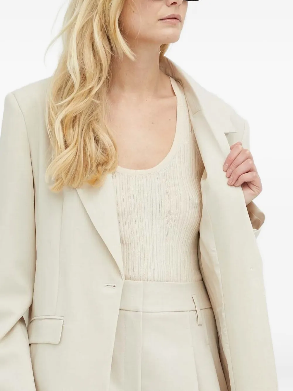 Herskind Single-breasted Blazer In Neutral