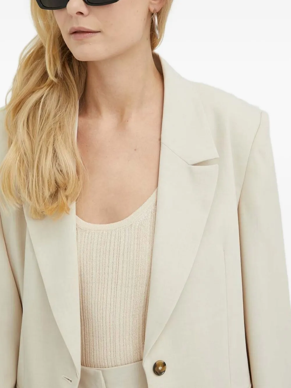 Herskind Single-breasted Blazer In Neutral