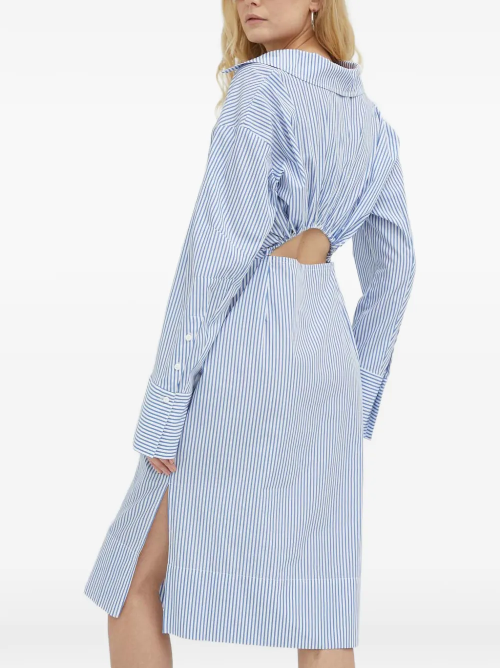  Herskind Striped Midi Dress - White 