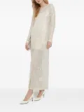 HERSKIND sequin-fringe maxi dress - Neutrals