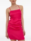 HERSKIND cross-back straps mini dress - Pink