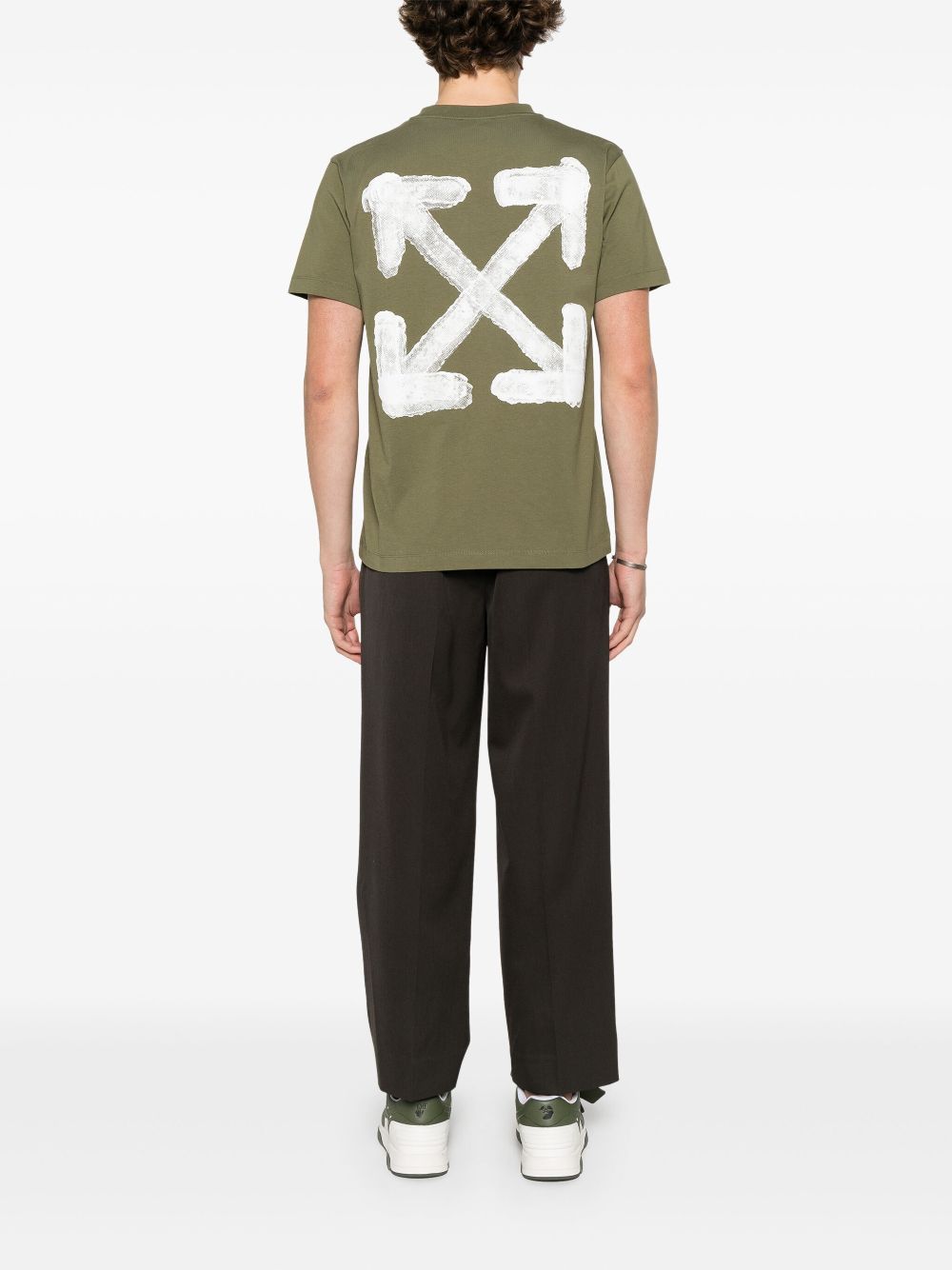 Off-White Spray Arrow T-shirt - Green