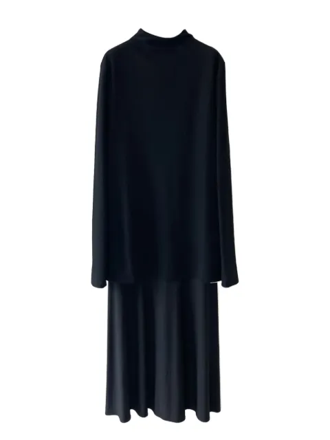 Jil Sander high-neck flared midi dress