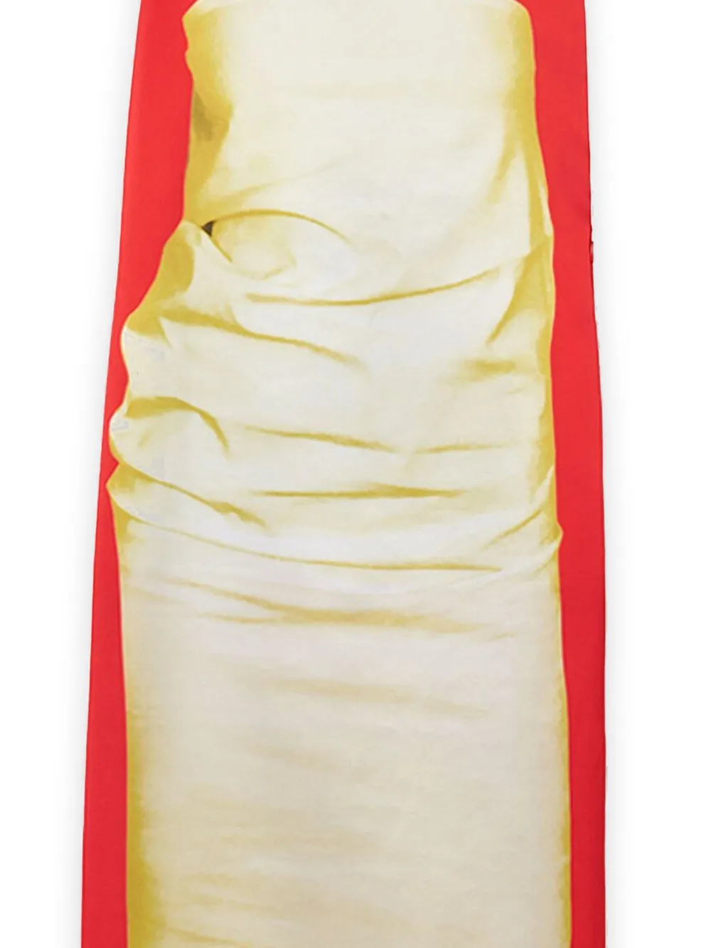 LOEWE Jurk met bustier print Beige